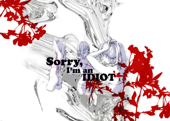 Anime girls with text