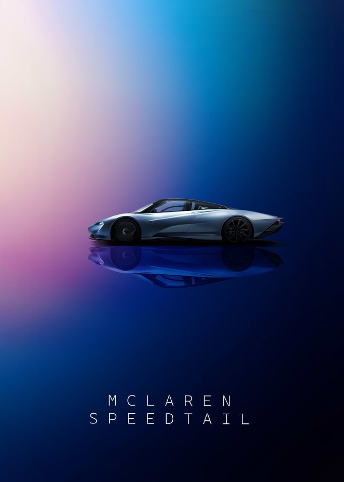McLaren Speedtail hypercar Poster