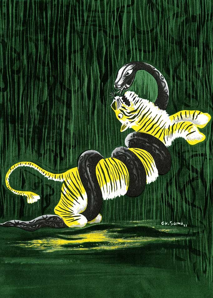 Tiger and Snake Fight