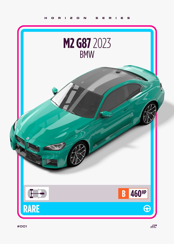BMW M2 G87 2023 Car Card