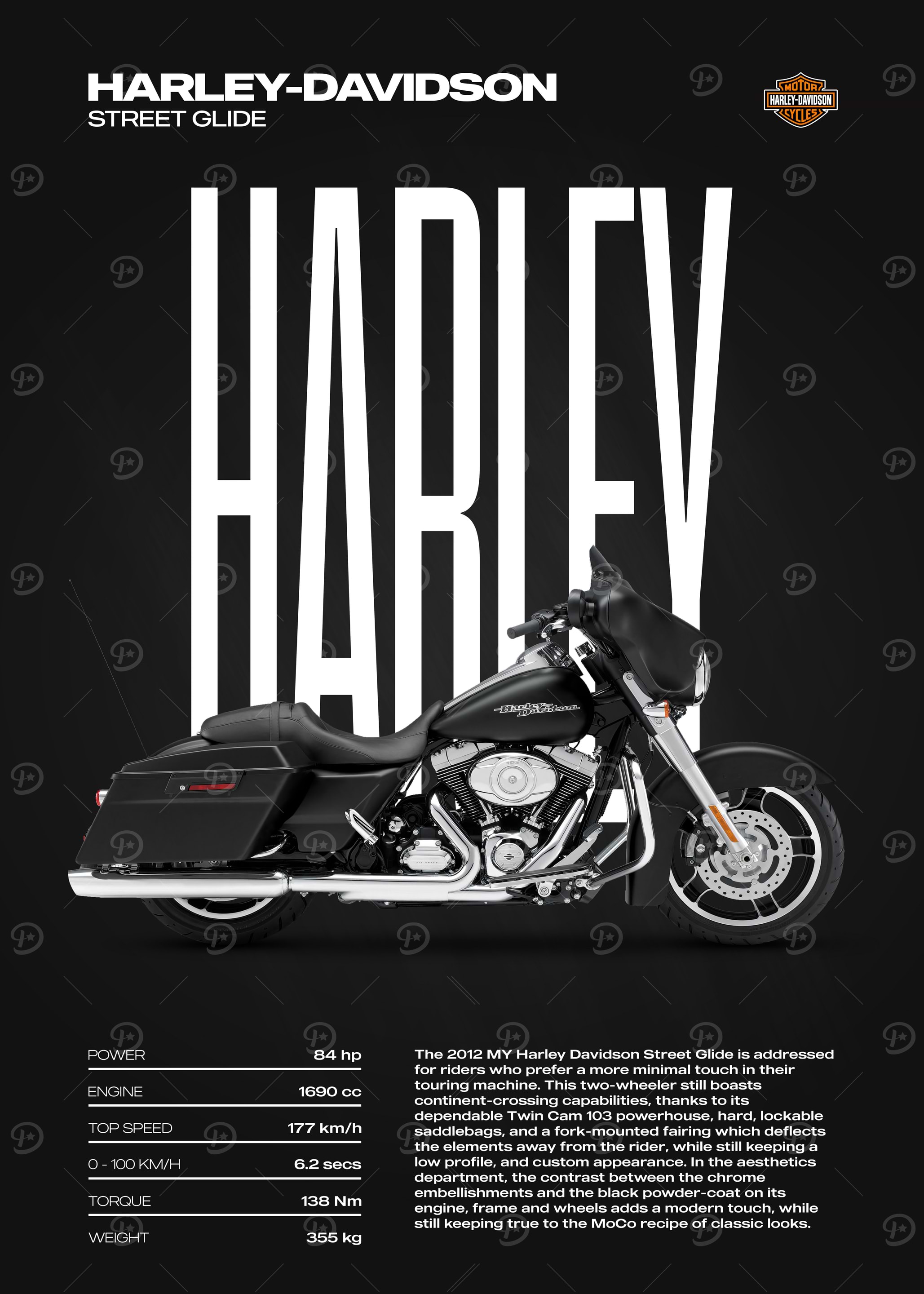Harley Posters Online - Shop Unique Metal Prints, Pictures