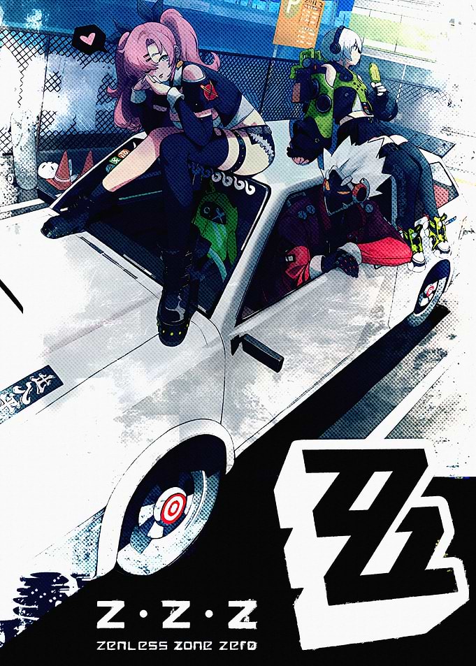 Zenless Zone Zero Characters on Car