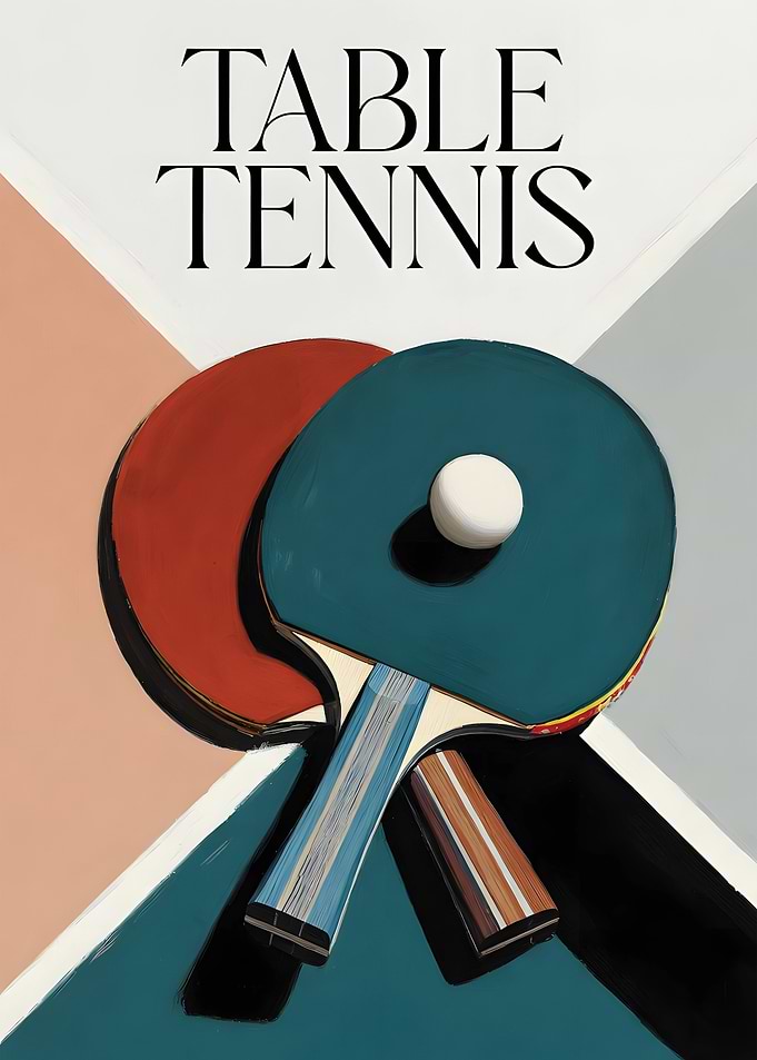 Table Tennis Rackets and Ball