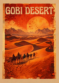 Gobi Desert Camel Caravan