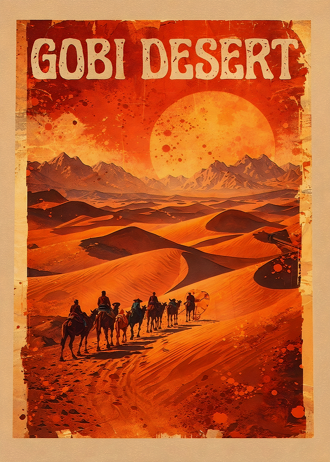 Gobi Desert Camel Caravan