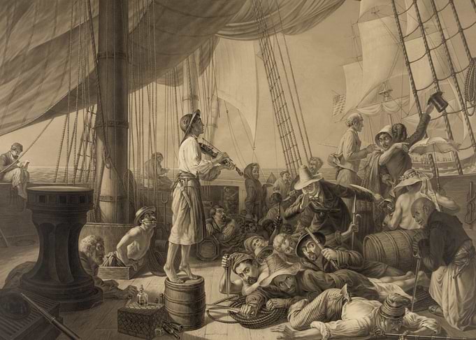 Sailors on a Ship Deck