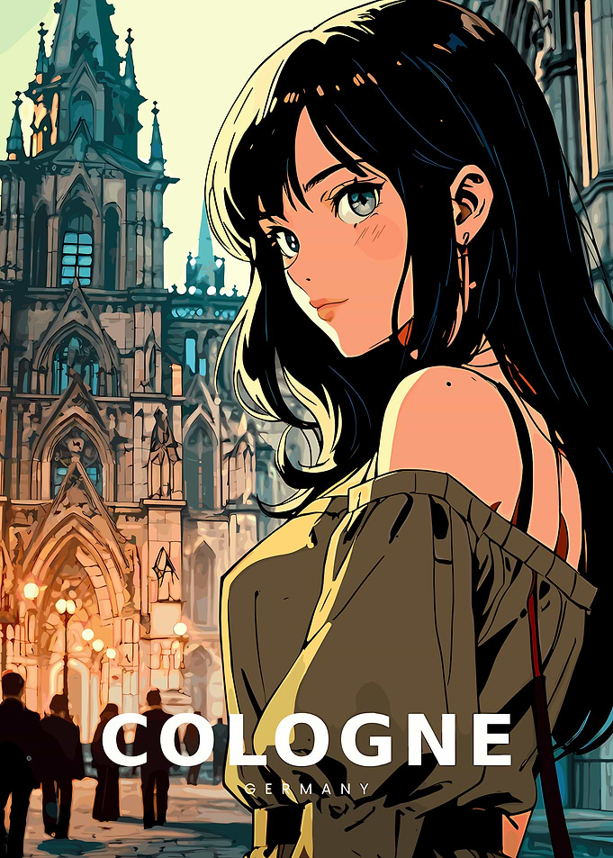Anime Girl in Cologne
