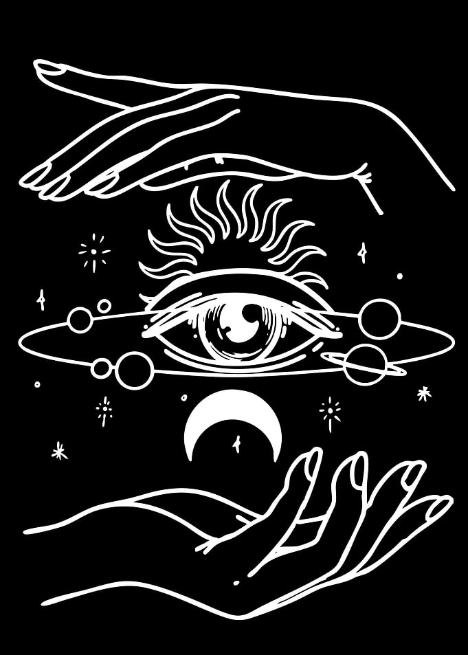 Cosmic Eye and Hands