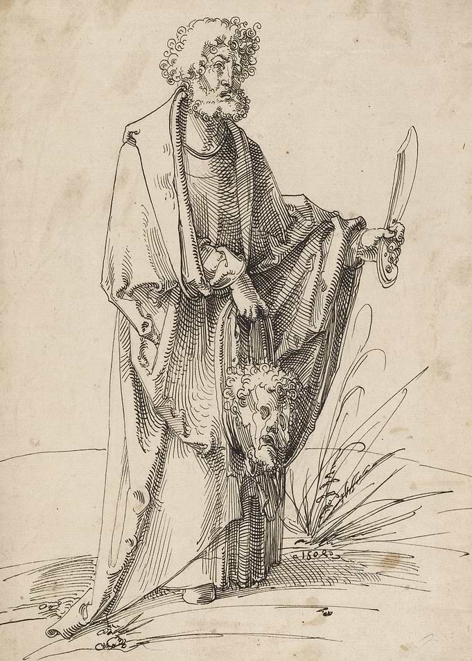 Saint John the Baptist with Sword and Head