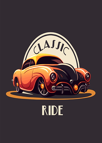 Classic Car Ride Logo