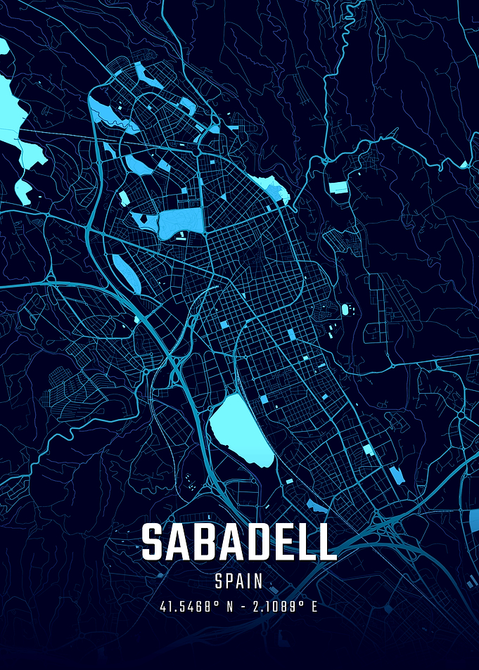 Sabadell Midnight City Map