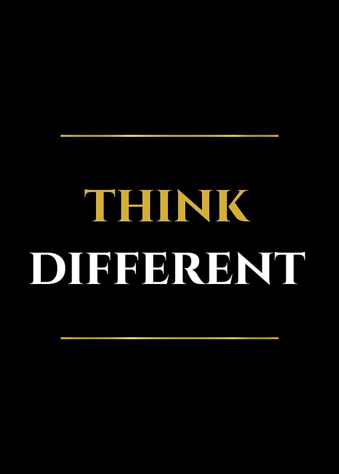 Think Different Text Art