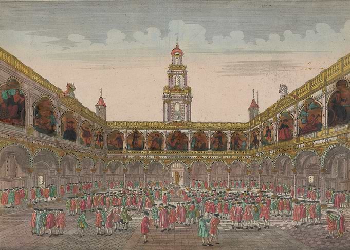 18th Century Stock Exchange Scene