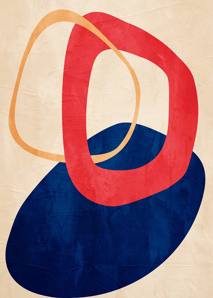 Abstract Mid-Century Modern Shapes