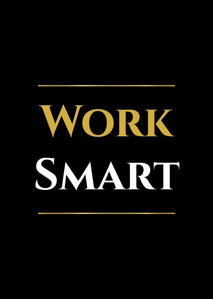 Work Smart Text Art