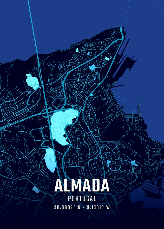 Almada Midnight City Map