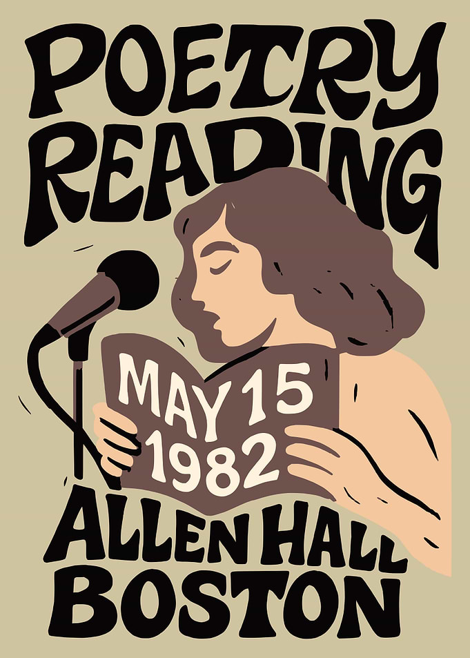 Poetry Reading Poster Print