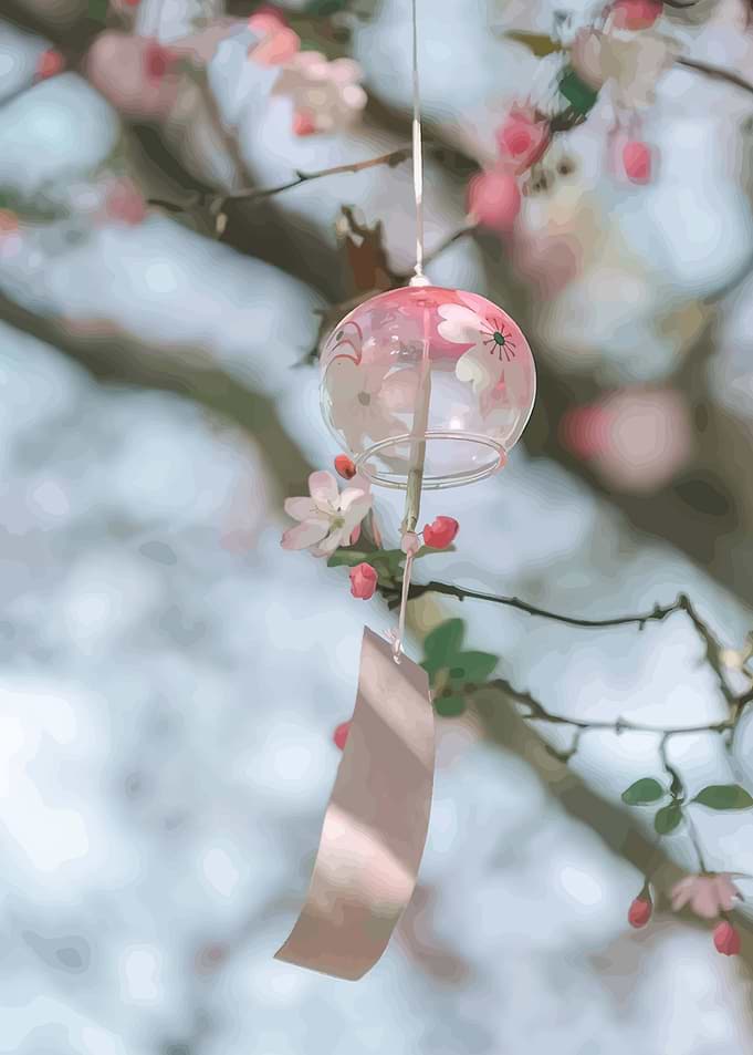 Cherry Blossom Wind Chime