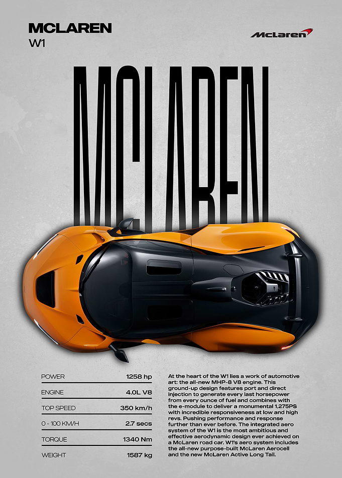 McLaren W1 Supercar