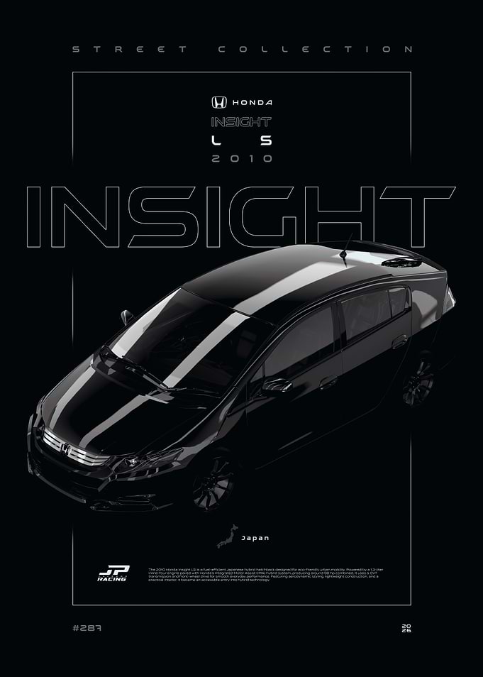 Honda Insight LS 2010 Poster