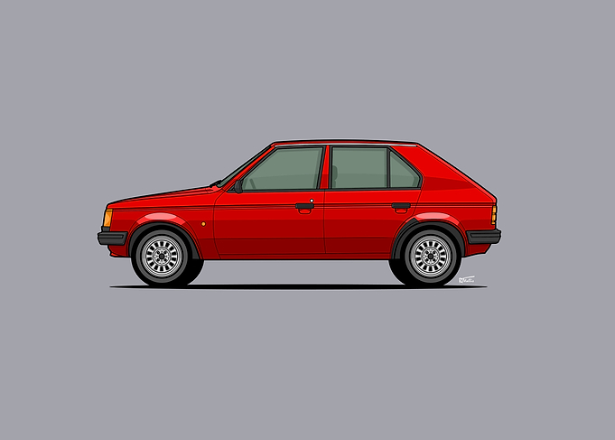 Talbot Horizon Car Illustration