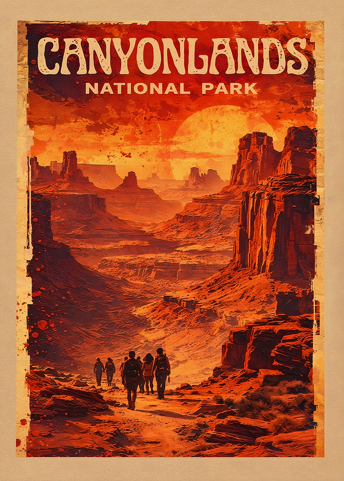 Canyonlands National Park Vintage Poster