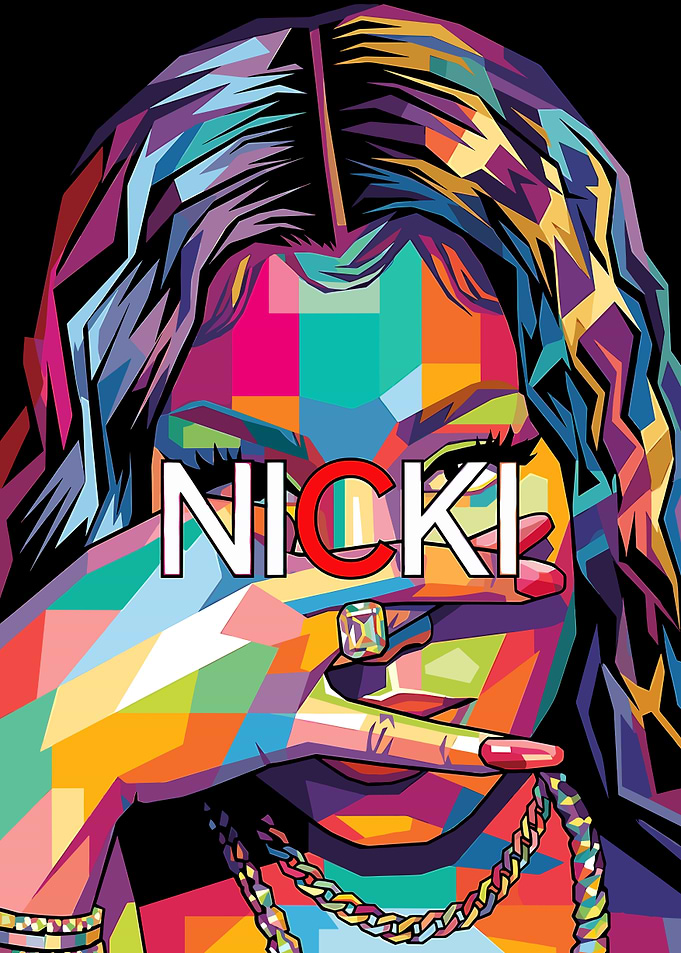Nicki Minaj Pop Art Portrait