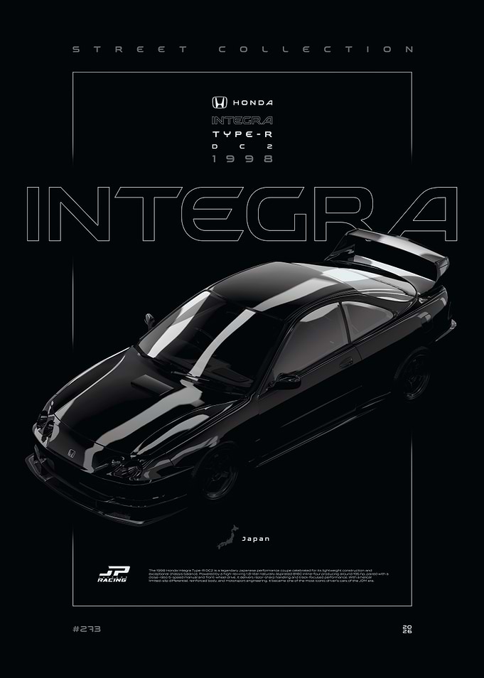 Honda Integra Type-R 1998 Poster