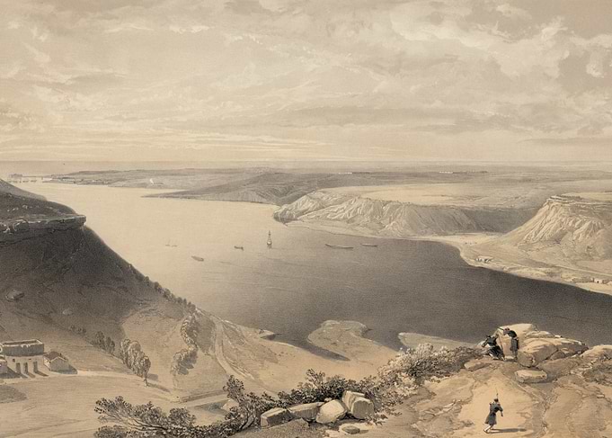 Panoramic View of a River Landscape