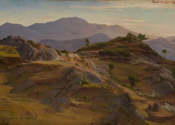 Hills and Mountains at Sunset