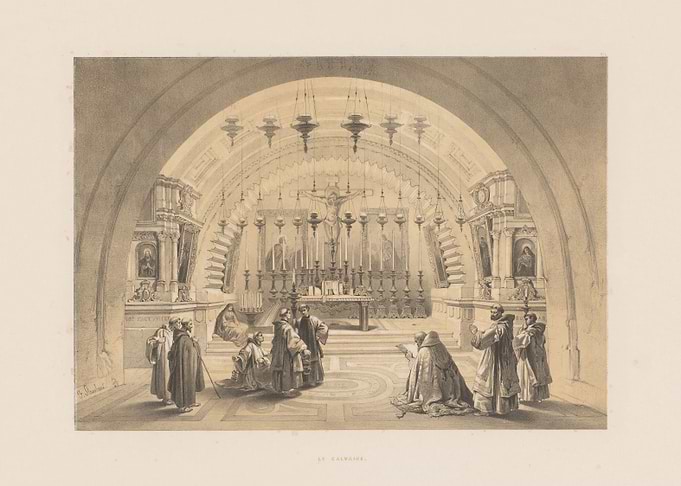 Monks in a Chapel
