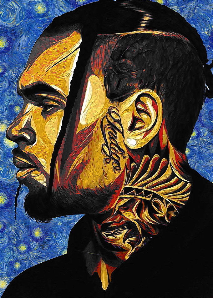 Portrait of a Man in Van Gogh Style