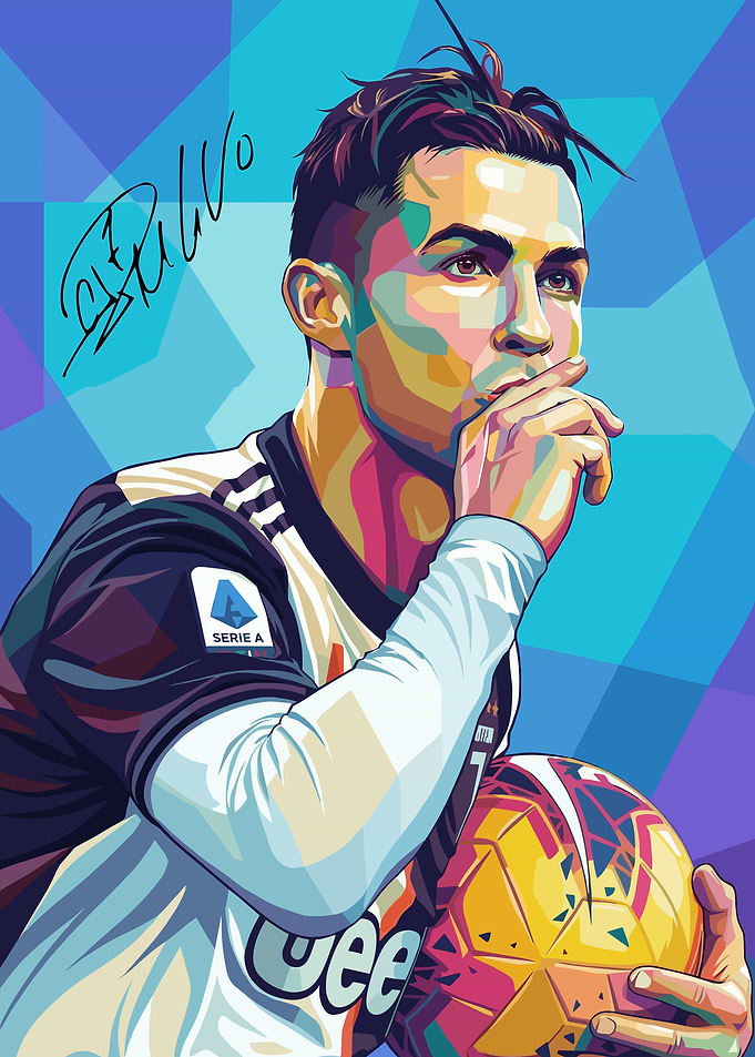 Cristiano Ronaldo Pop Art Portrait