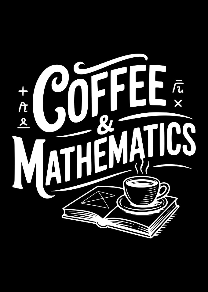 Coffee and Mathematics Text Art