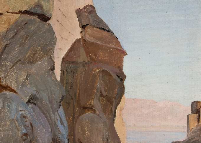 Rocky Landscape with Distant Hills