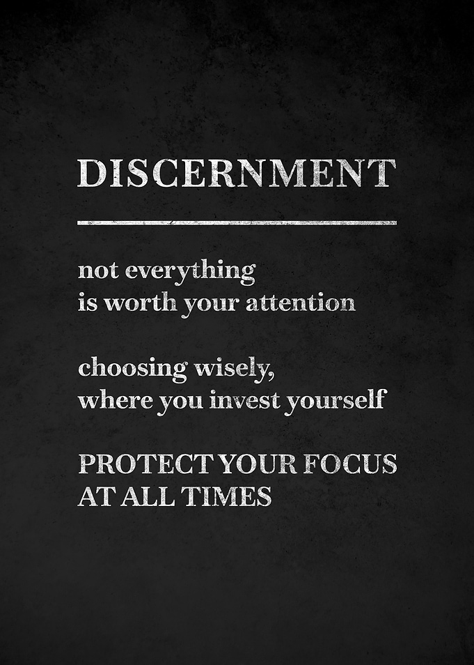Discernment Motivational Poster