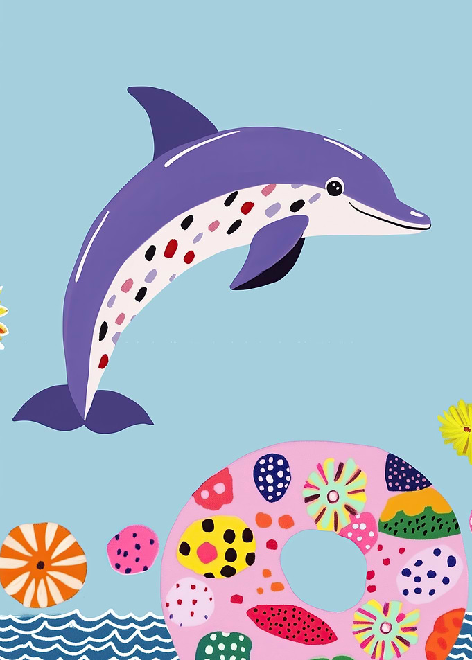 Cute Dolphin and Pool Float