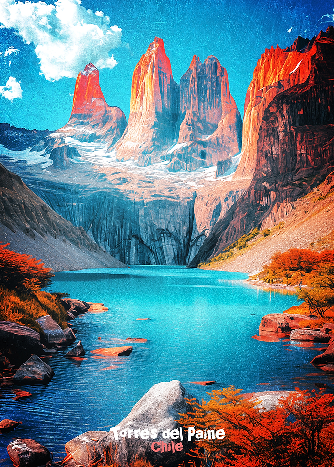 Torres del Paine National Park Poster