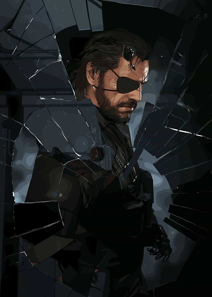 Snake Through Broken Glass