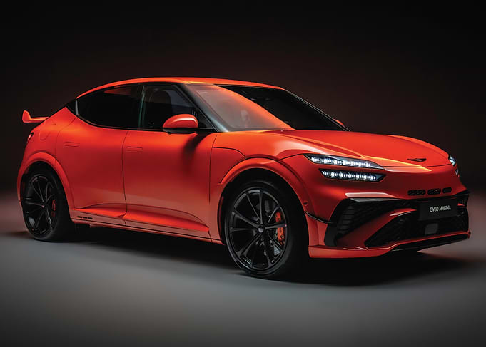 Orange Genesis GV60 Magma Electric Car