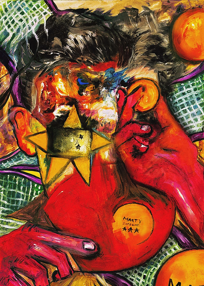 Marty Soremec Painting with Oranges