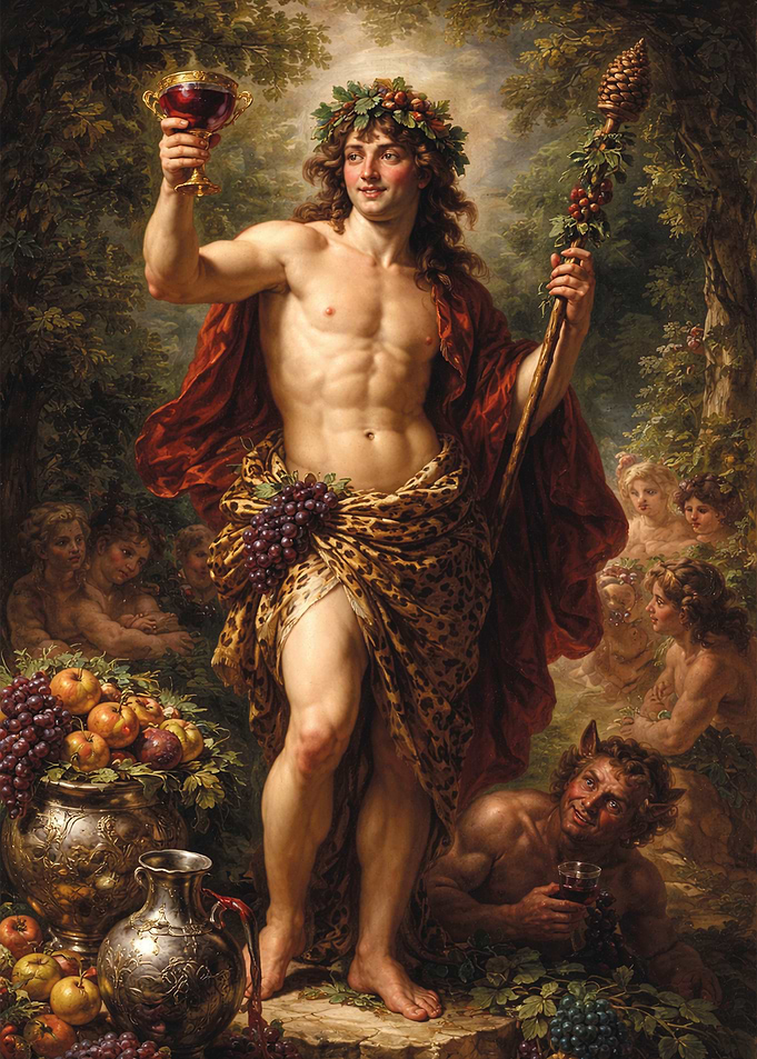 Bacchus with Satyr and Maenads