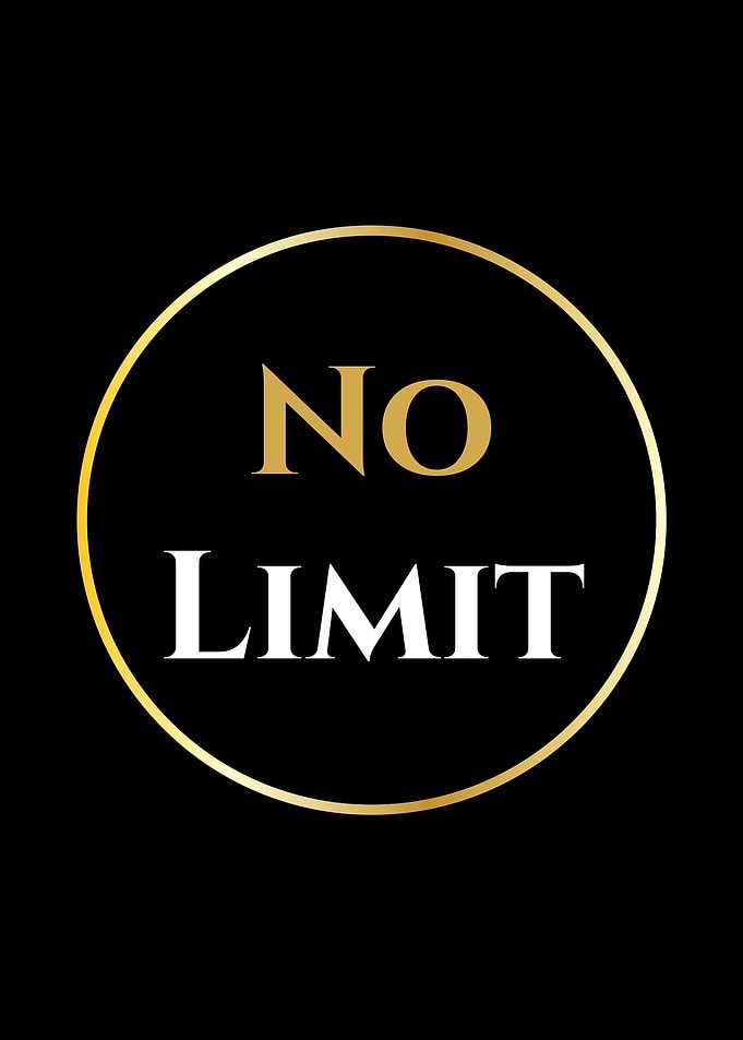 No Limit Text Art