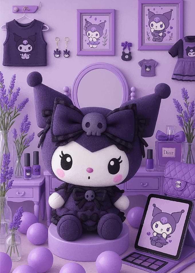 Kuromi Themed Room Decor