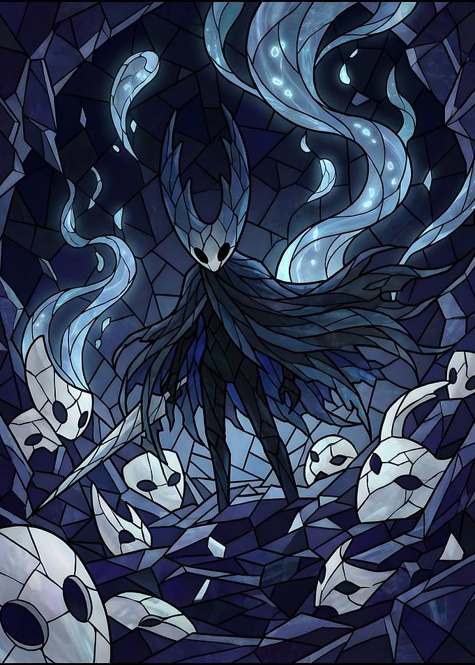 Hollow Knight Stained Glass Art