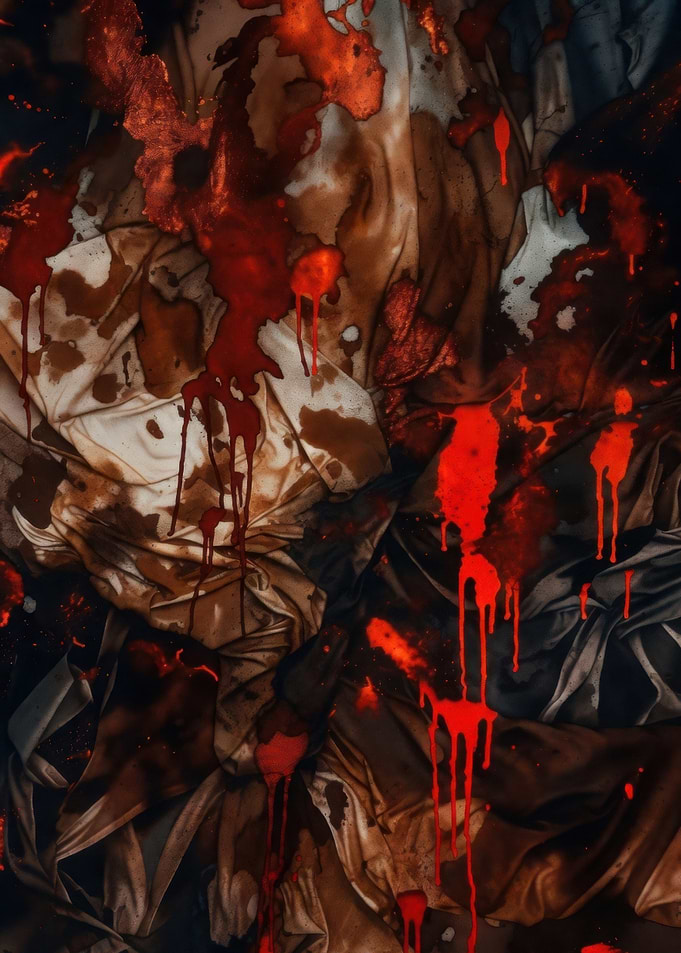 Bloody Draped Fabric