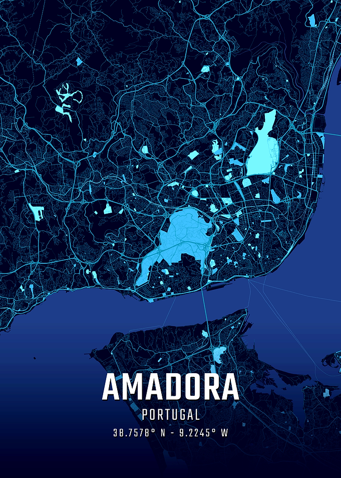 Amadora Midnight City Map