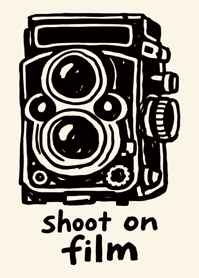 Vintage Film Camera Poster