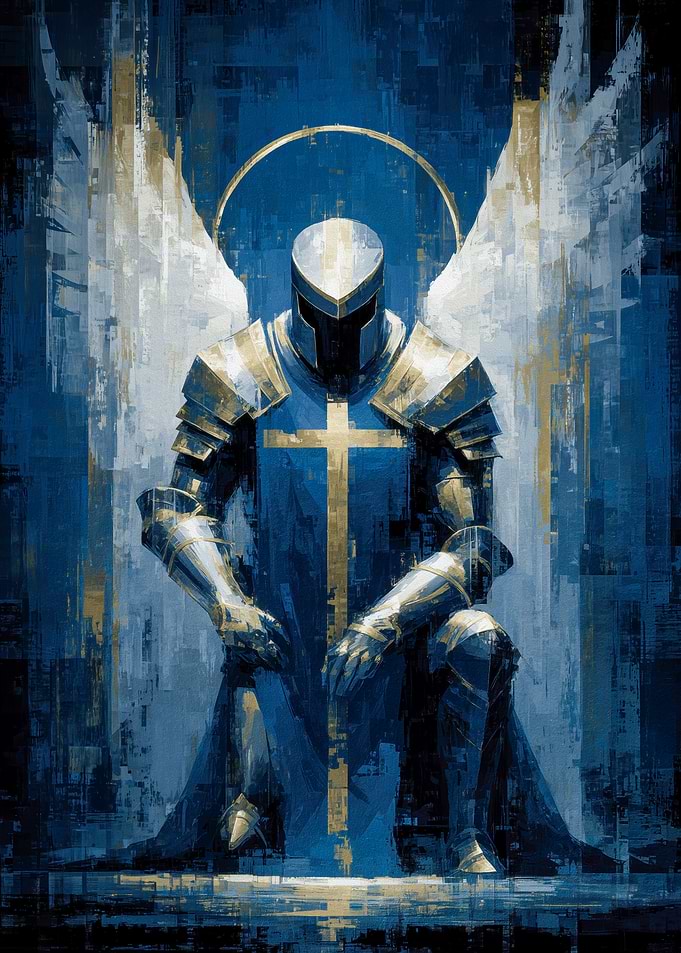 Angelic Knight Kneeling