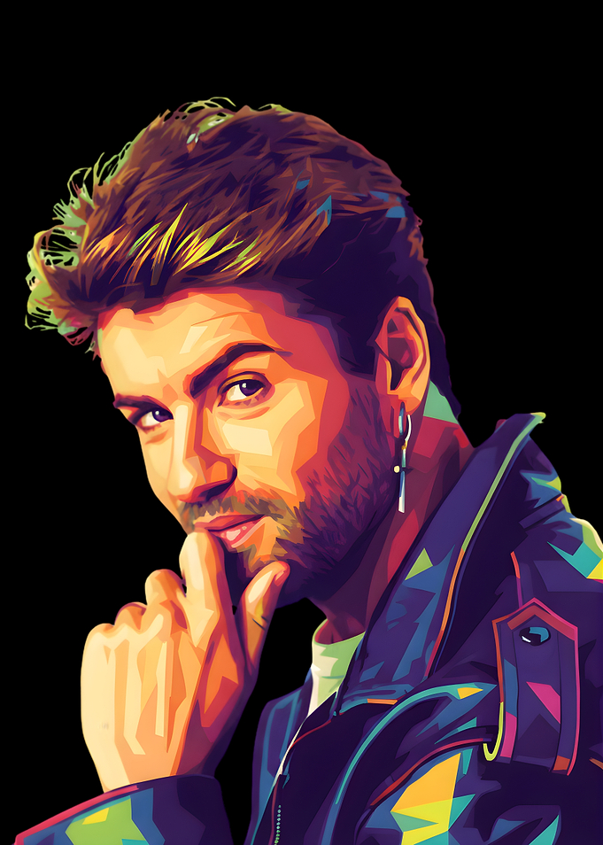 Pop Art Portrait of George Michael